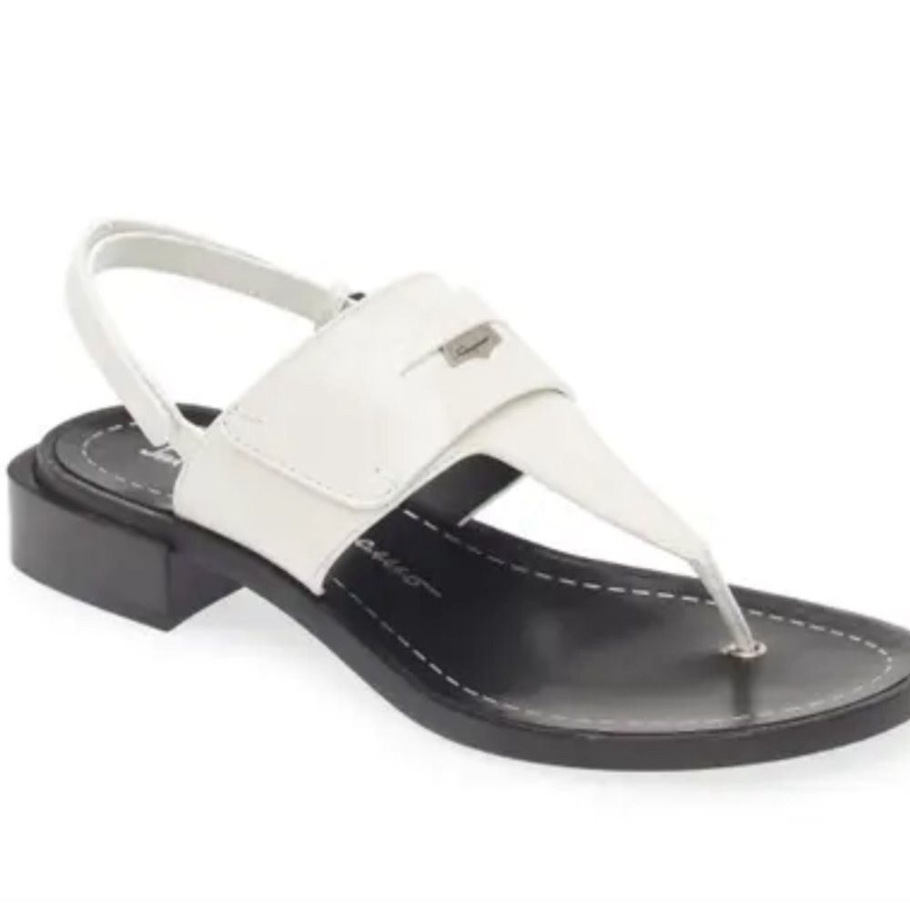 6.5 Salvatore Ferragamo NWOT gorgeous sandals white patent leather women